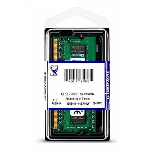 Memoria Ram Ddr3 Sodimm Kingston 4gb 1600mhz Pc3-12800 1.35v