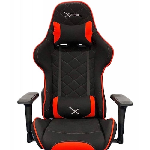 SILLA GAMER XZEAL NEG, ROJA, TEXTIL,ALTO DESEMPEÑO (XZSXZ25R)