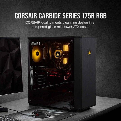 Gabinete Corsair Carbide 175r Rgb Midi-tower Atx Micro-atx
