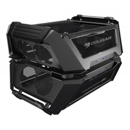 Gabinete Cougar Gemini X Ventana, Dual Tower Usb 3.1  Negro