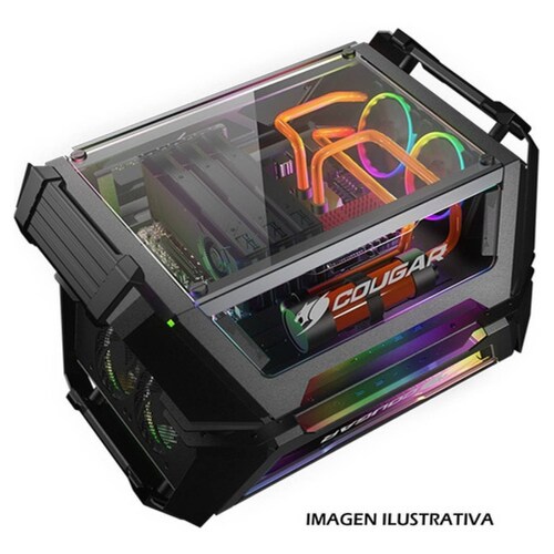 Gabinete Cougar Gemini X Ventana, Dual Tower Usb 3.1  Negro