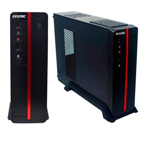 Gabinete Evotec Slim Viena Micro Atx Fuente 600w Ev-1011