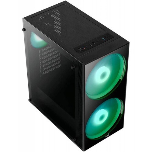 Gabinete Gamer Aerocool Python Argb Cristal Templado Atx