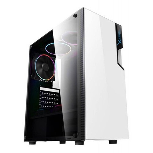 Gabinete Gamer Xzeal Xz130 White Atx Incluye 3 Ventiladores