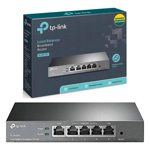 Router Tp-link Balanceador De Carga Tl-r470t+ Ptos Wan Lan