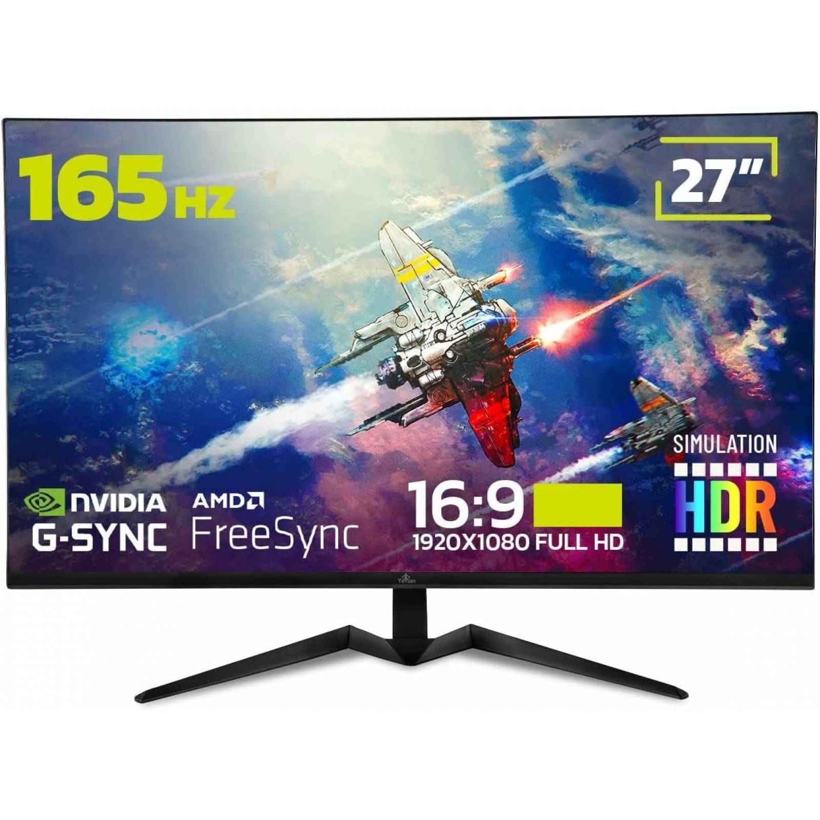 Monitor Gamer Yeyian Odraz 2002 Ymf-va27-01 Plana 27 Negro