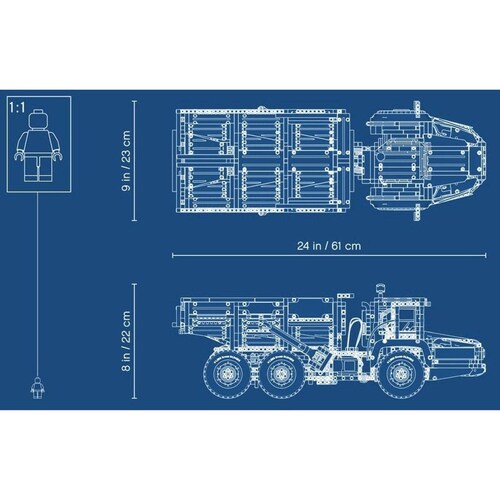 Lego 42114 Dumper Articulado Volvo 6x6 App Technic