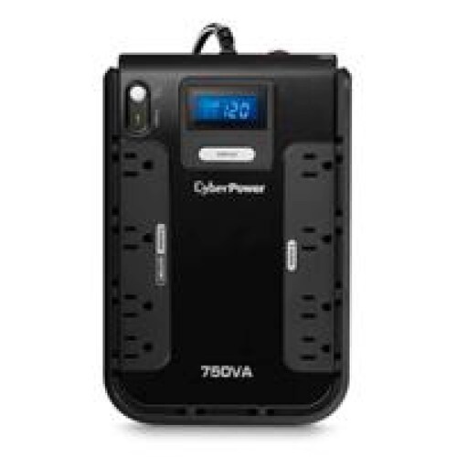 NO BREAK CYBERPOWER 750VA 420W 8 CONT HASTA 30 MIN RESPALDO