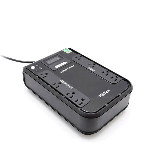 NO BREAK CYBERPOWER 750VA 420W 8 CONT HASTA 30 MIN RESPALDO