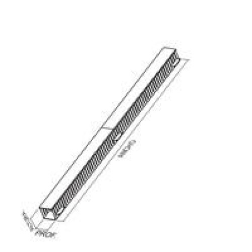 ORGANIZADOR DE CABLES NORTH SYSTEM VERTICAL SENCILLO PARA RACK DE 7 PIES DUCTO 3X3 COLOR NEGRO LISO