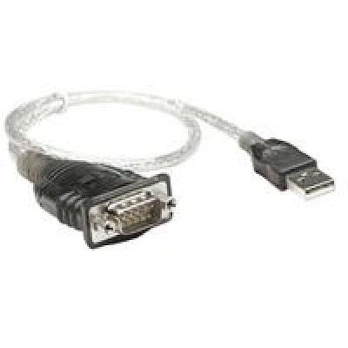 CABLE CONVERTIDOR MANHATTAN USB A SERIAL DB9 RS232 45CM M M