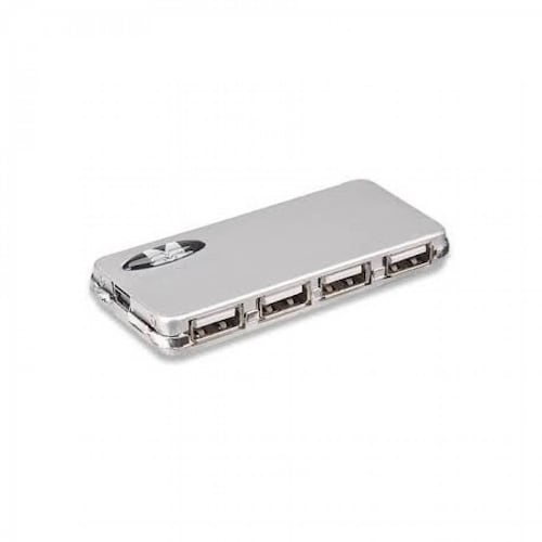 HUB USB V2 0 MANHATTAN 4 PUERTOS CON FUENTE ALIMENTACION EXTERNA
