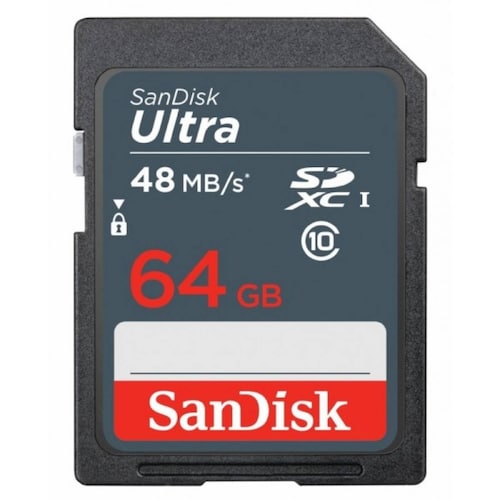 MEMORIA SANDISK 64GB SDXC ULTRA UHS I 48MB S CLASE 10