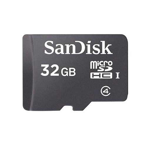 MEMORIA SANDISK 32GB MICRO SD CLASE 4 C ADAPTADOR