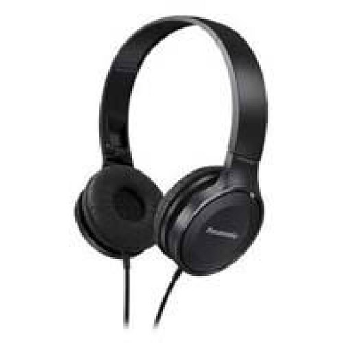 AUDIFONOS TIPO DIADEMA (ON EAR PANASONIC RP HF100E COLOR NEGRO  DISEÑO JUVENIL Y SOFISTICADO  PLEGABLE  CONECTOR 3 5MM