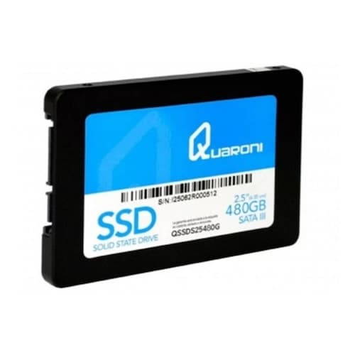 UNIDAD DE ESTADO SOLIDO SSD QUARONI 2 5 480GB SATA3 6GB S 7MM LECT 550MB S ESCRIT 450MB S