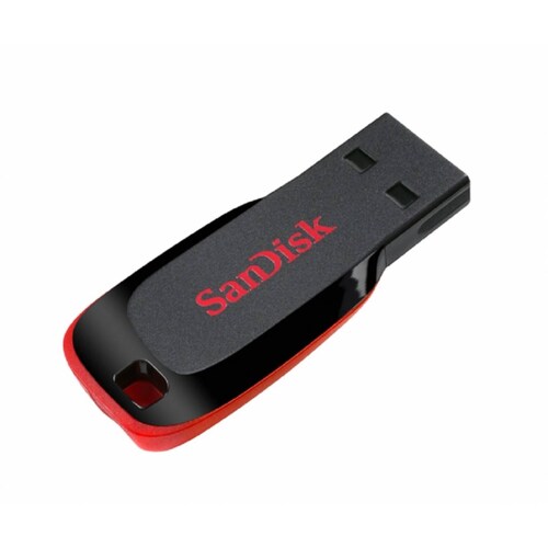 MEMORIA SANDISK 16GB USB 2 0 CRUZER BLADE Z50 NEGRO C ROJO