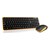 TECLADO MOUSE COMBO INALAMBRICO COMPACTO GT4000NA GHIA   COLOR NEGRO AMARILLO