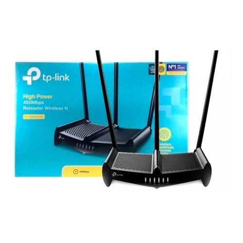 ROUTER INALAMBRICO TP LINK TL WR941HP ROMPEMUROS 450 MBPS 802 11N G B ALTA POTENCIA 4 PUERTOS LAN 10 100 1 PUERTO WAN 10