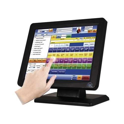 MONITOR TOUCH SCREEN ESPECIAL USO RUDO LED EC LINE 15 PULGADAS EC TS 1510 TFT POS