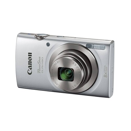 CAMARA CANON POWERSHOT ELPH 180 20MP 8X LCD 2 7 BAT LITIO V HD ESTABILIZADOR COLOR PLATA