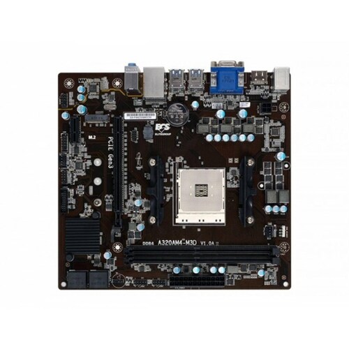 MB ECS A320 AMD S AM4 2XDDR4 2400 REQUIERE TARJETA DE VIDEO  6XUSB3 0  MICRO ATX  GAMA BASICA
