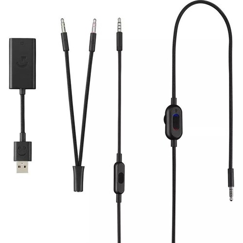 AUDIFONOS CON MICROFONO TIPO DIADEMA LOGITECH G433 COLOR NEGRO ALAMBRICOS PARA JUEGOS USB SONIDO ENVOLVENTE 7 1