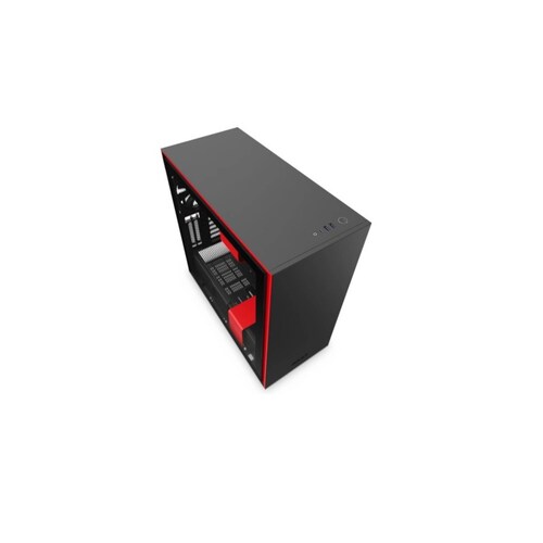 GABINETE NZXT H710I NEGRO ROJO CRISTAL TEMPLADO RGB GAMER