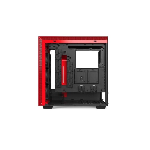 GABINETE NZXT H710I NEGRO ROJO CRISTAL TEMPLADO RGB GAMER