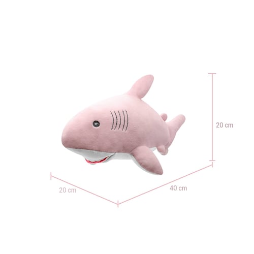 Tiburón Rosa de Peluche 40 x 20 CM