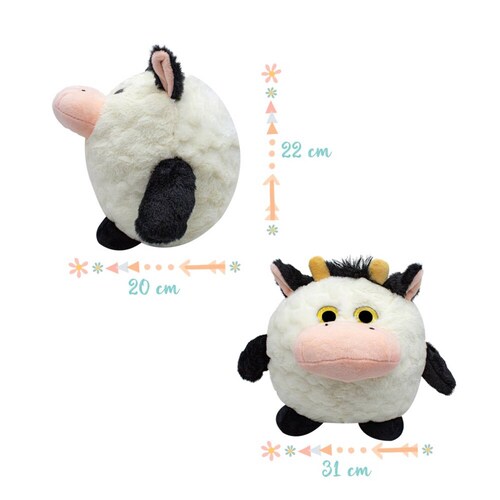 Vaca de Peluche Ojos Brillosos