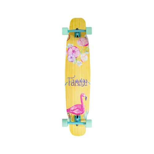 PATINETA SKATEBOARD Longboard  Maple Tabla Juvenil Flamingo Skate Skateboard