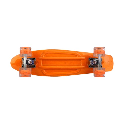 PATINETA PENNY  Grande Naranja Llantas Luz Led Poliuretano Antiderrapante