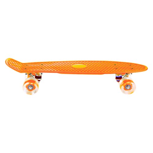 PATINETA PENNY  Grande Naranja Llantas Luz Led Poliuretano Antiderrapante