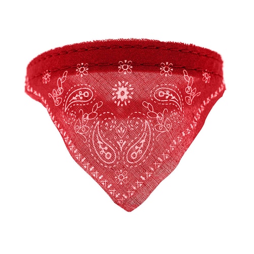 Correa Collar Para Perro / Gato Raza Grande Pañuelo Paliacate Color  3 Pzas