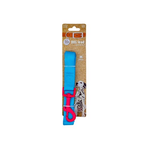 Correa Mediana Para Perro Resistente Color Fluorescentes 120 cm de Largo Con Clip Giratorio