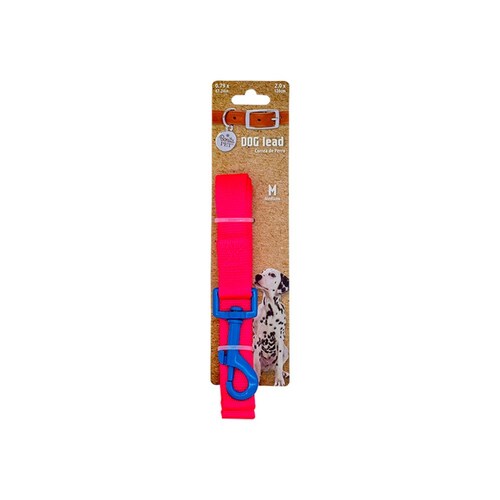 Correa Mediana Para Perro Resistente Color Fluorescentes 120 cm de Largo Con Clip Giratorio