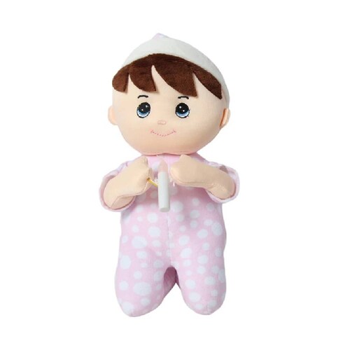 Muñeco Rezador De Tela Con Pijama Vela Luz Sonido Oracion Padre Nuestro 28 cm