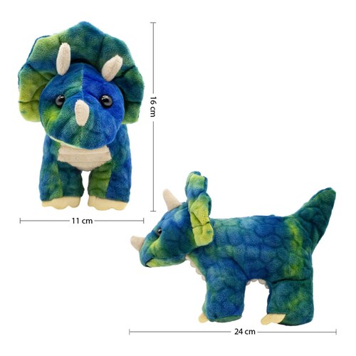 Dinosaurios De Peluche Mini Dinosaurios Realistas T-Rex, Cuello Largo, Estegosaurio, Triceratops Regalo Para Niño o Niña 2 Años en adelante 4 Piezas