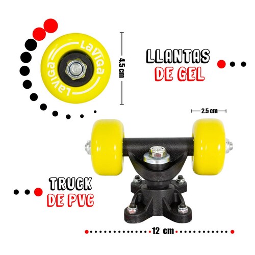 Patineta Infantil De Madera Tabla Juguete Para Niños Y Niñas