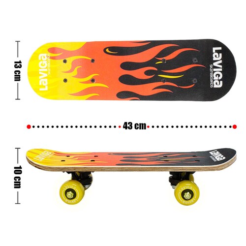 Patineta Infantil De Madera Tabla Juguete Para Niños Y Niñas