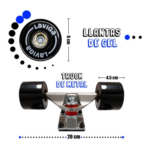 Patineta Tabla Juvenil Diseño