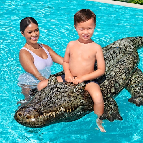 Cocodrilo Inflable Montable Infantil Salvavidas Realista.