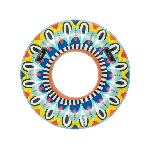 Dona Salvavidas Inflable Aro Flotador Tropical Grande 107 Cm