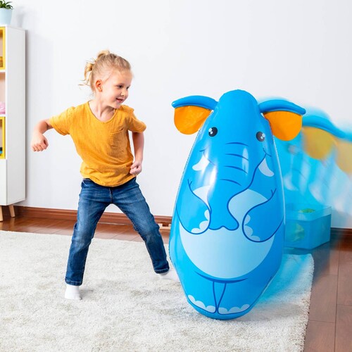 Costal De Box Inflable Punching Bag Infantil Animales 3 Pzs