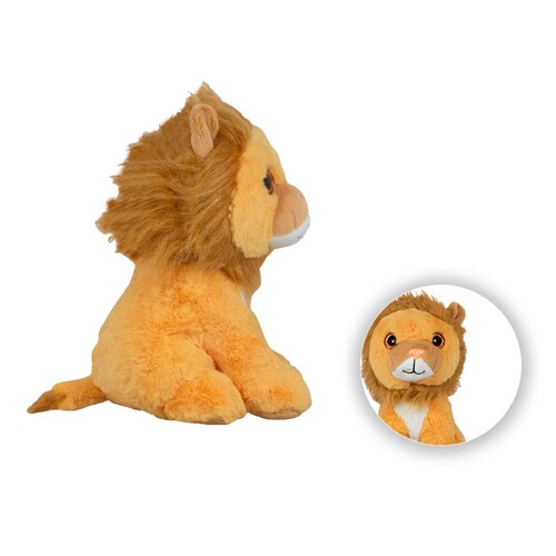Animales Felinos Peluche Leon Tigre Leopardo Muñecos 25 Cm