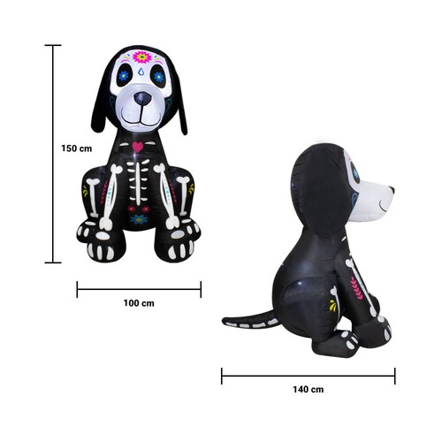 Inflable De Halloween Fantasma Perro Decorativo Exterior