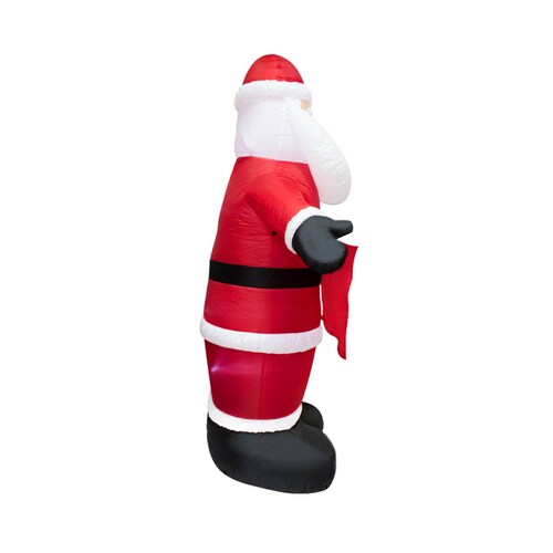 Inflable Navideño Santa Claus Ho Ho Ho Con Luz Led 2.40 Mts