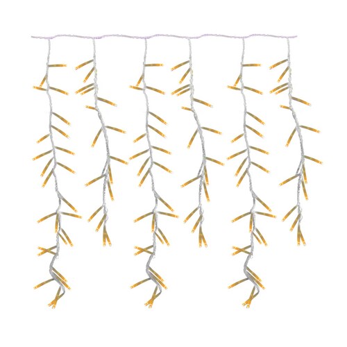 Serie Cascada Luz Calida Amarilla 300led Funcion Destello 3m