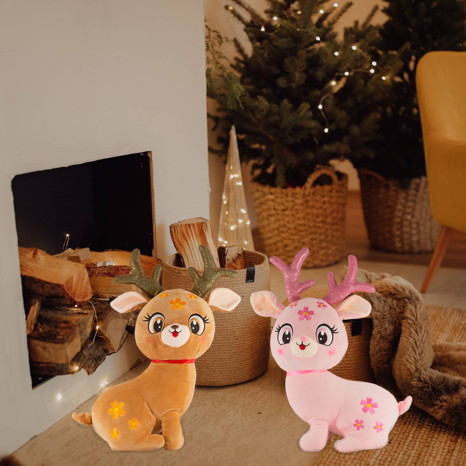 Reno De Peluche Navide o Juguete Decoraci n Navidad Grande